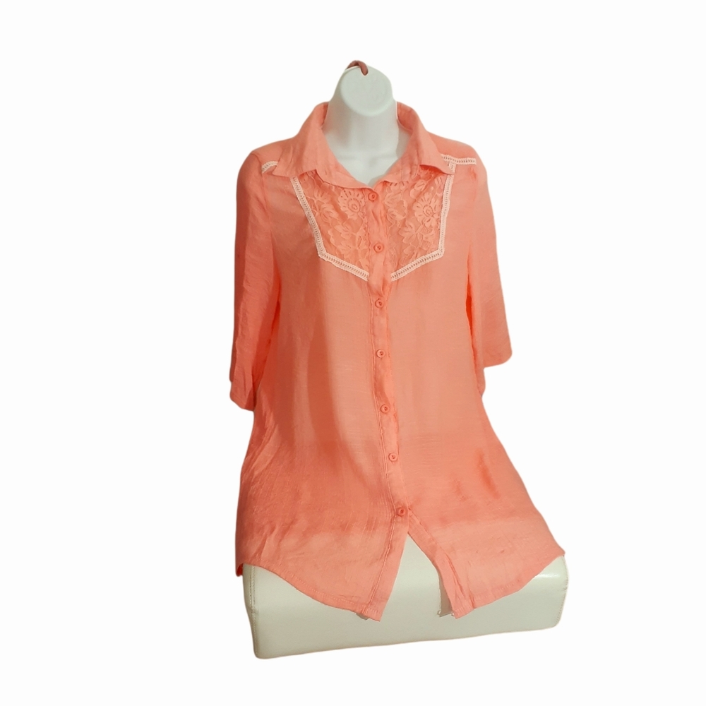 Best collection Woman blouse L. Lace in front